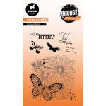 Studio Light Grunge Collection Clear Stamp Set - Butterflies [SL-GR-STAMP399]