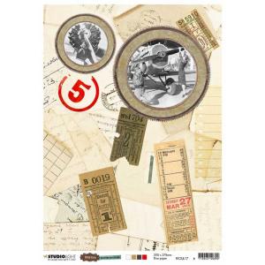 Studio Light Just Lou Aviation Collection - A4 Rice Paper [RICEJL17]