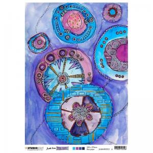 Studio Light Just Lou Mindful Moodling Collection - A4 Rice Paper [JL-MM-RICE21]