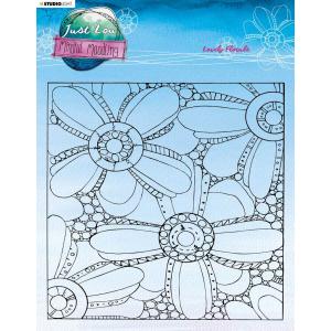 Studio Light Just Lou Mindful Moodling Collection Clear Stamp - Lovely Florals [JL-MM-STAMP193]