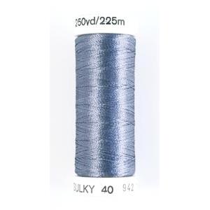 Sulky 40 Wt Rayon Thread 942 - 1172 Med. Weather Blue