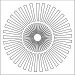 The Crafter's Workshop 6" x 6" Template - Sunburst [TCW166s]