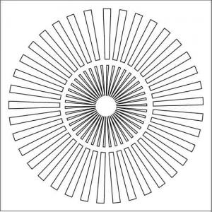 The Crafter's Workshop 6" x 6" Template - Sunburst [TCW166s]