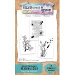 TEXT{ures} By Lou Collins Beneath The Brambles Collection - Layering Stencils - Meadow Ledger [TEXST0001]