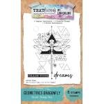 TEXT{ures} By Lou Collins Dragonfly Dreams Collection - Clear Stamp Set - Geometrics Dragonfly [TEXCS0003]