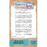 TEXT{ures} By Lou Collins Winter In Bloom Collection - Background Stamp - Music Notes [TEXCS0007]