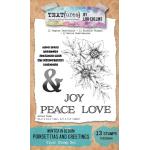 TEXT{ures} By Lou Collins Winter In Bloom Collection - Clear Stamp Set - Poinsettias & Greetings [TEXCS0006]