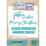 TEXT{ures} By Lou Collins Winter In Bloom Collection - Craft Die Set - Festive Words [TEXCD0007]