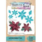 TEXT{ures} By Lou Collins Winter In Bloom Collection - Craft Die Set - Layered Poinsettias [TEXCD0004]