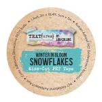 TEXT{ures} By Lou Collins Winter In Bloom Collection - Kiss Cut PET Tape - Snowflakes [TEXCT0002]