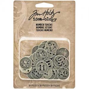 Idea-ology by Tim Holtz - [TH93244] Number Tokens
