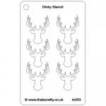 That's Crafty Dinky Stencil - Stags Head Background [TC053]