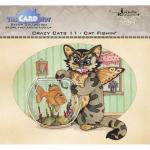 The Card Hut Clear Stamps Set - Crazy Cats 11 - Cat Fishin' [LRCC011]