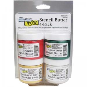 The Crafter's Workshop Stencil Butter 4 Pack - Holiday [TCW9076]