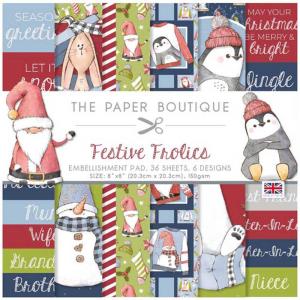 The Paper Boutique Festive Frolics Collection - 8" x 8" Embellishment Pad [PB1811]