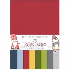 The Paper Boutique Festive Frolics Collection - Colored Card Collection [PB1812]