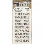 Tim Holtz Layering Stencil - Christmas [THS030]