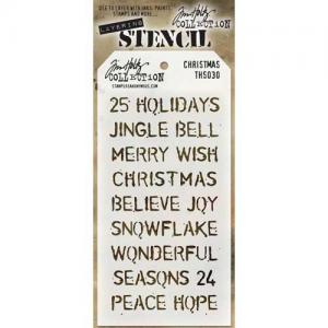 Tim Holtz Layering Stencil - Christmas [THS030]