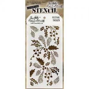 Tim Holtz Layering Stencil - Festive [THS029]