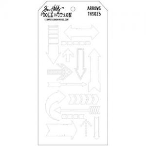 Tim Holtz Layering Stencil - Arrows [THS025]