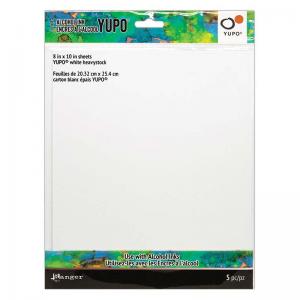 Tim Holtz Alcohol Ink Yupo 8" x 10" White Heavystock [TAC69744]