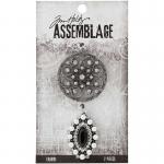 Tim Holtz Assemblage Charms - Medallion & Cat Eye [THA20023]