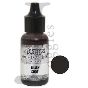 Tim Holtz Distress Archival Ink Reinker - Black Soot