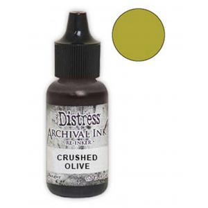 Tim Holtz Distress Archival Ink Reinker - Crushed Olive