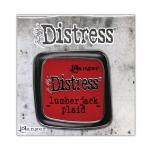 Tim Holtz Distress Enamel Collector Pin - Lumberjack Plaid