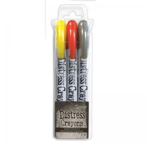 Tim Holtz Distress Halloween 2022 Pearl Crayons - Set #3 [TSHK81111]