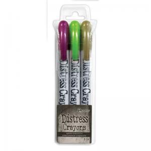 Tim Holtz Distress Halloween 2022 Pearl Crayons - Set #4 [TSHK81128]