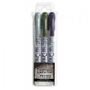 Tim Holtz Distress Halloween 2023 Pearl Crayons - Set #6 [TSHK84358]
