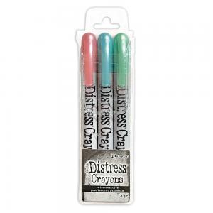 Tim Holtz Distress Holiday 2023 Pearl Crayons - Set #6 [TSCK84396]