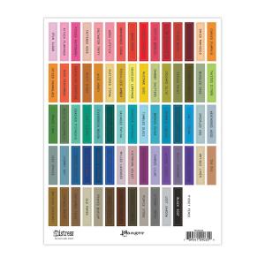 Tim Holtz Distress Ink Pad Label Sheets - Black [TDA90359]