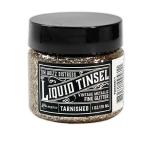 Tim Holtz Distress Liquid Tinsel 1oz Jar - Fine Glitter - Tarnished [TDA95811]