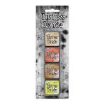 Ranger Distress Mini Ink Kit - 1x1 Inch Stackable Ink Pads For Crafting Projects