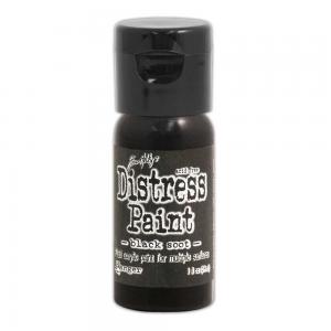 Tim Holtz Distress Paint - 1oz Flip Top Bottle - Black Soot