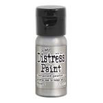 Tim Holtz Distress Paint - 1oz Flip Top Bottle - Brushed Pewter
