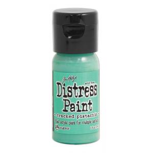 Tim Holtz Distress Paint - 1oz Flip Top Bottle - Cracked Pistachio
