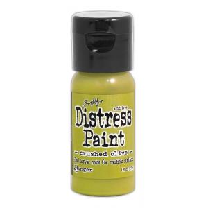 Tim Holtz Distress Paint - 1oz Flip Top Bottle - Crushed Olive