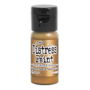 Tim Holtz Distress Paint - 1oz Flip Top Bottle - Tarnished Brass