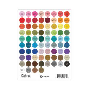 Tim Holtz Distress Small Round Label Sheets - Black [TDA90410]