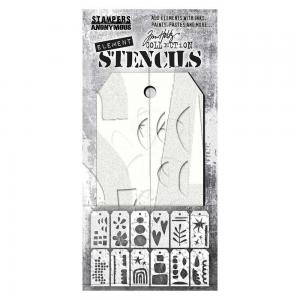 Tim Holtz Element Stencils Set - Everyday Art [THEST004]