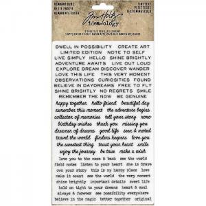 Idea-ology by Tim Holtz - [TH93695] Remnant Rubs Tiny Text
