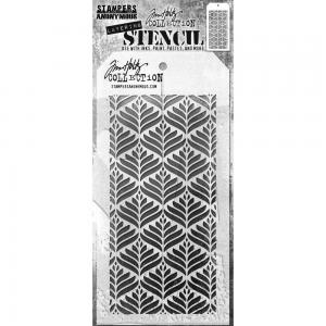 Tim Holtz Layering Stencil - Deco Leaf [THS181]
