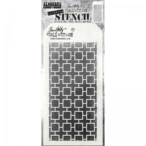 Tim Holtz Layering Stencil - Linked Squares [THS157]