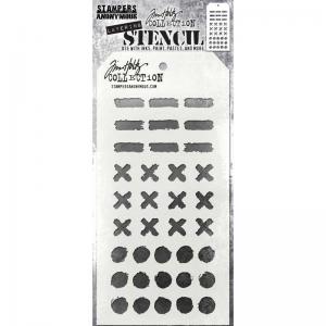 Tim Holtz Layering Stencil - Markings [THS160]