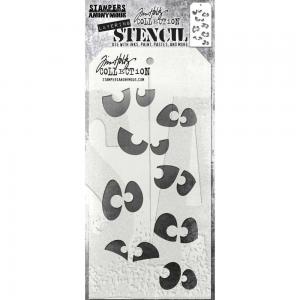Tim Holtz Layering Stencil - Peekaboo [THS169]