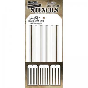 Tim Holtz Layering Stencil Set - Shifter Stripes [THSM03]