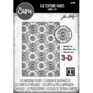 Tim Holtz Sizzix 3D Texture Fades - Kaleidoscope, Large [667001]